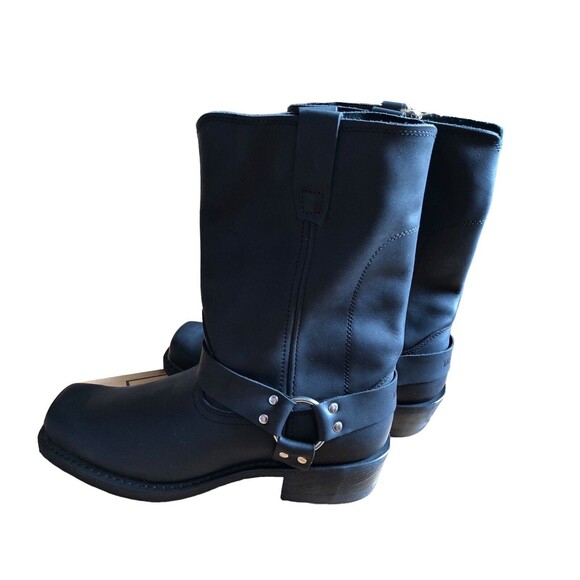 Durango Men's Harness Motorcycle Leather Black Pull On Boots NWT DB510 US 12EE - Picture 2 of 10